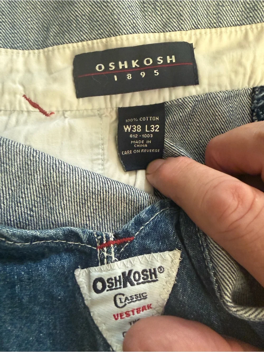 OshKosh B'gosh Vintage-Style Denim Overalls in Dark Blue